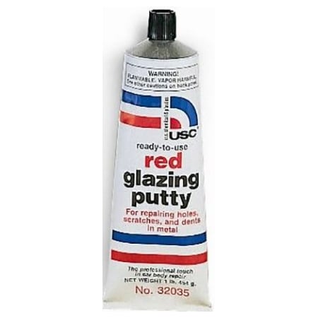 U.S.Chemical RED GLAZE/PUTTY 1LB TUBE 32035